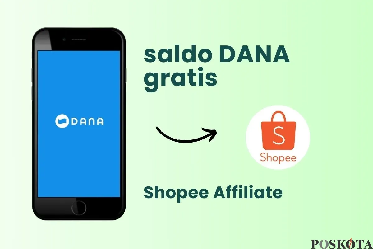 Segera dapatkan saldo DANA gratis Rp300.000 lewat program Shopee Affiliate. (Sumber: Poskota/Della Amelia)