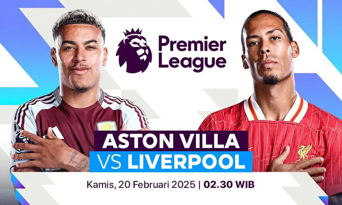 Link live streaming Aston Villa vs Liverpool. (Sumber: Vidio)