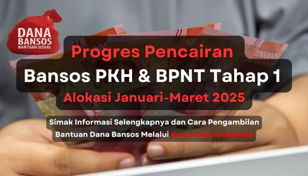 Update info terkait proses pencairan saldo dana bansos PKH dan BPNT tahap 1 2025 via PT Pos Indonesia (Sumber: Poskota/Aldi Harlanda Irawan)