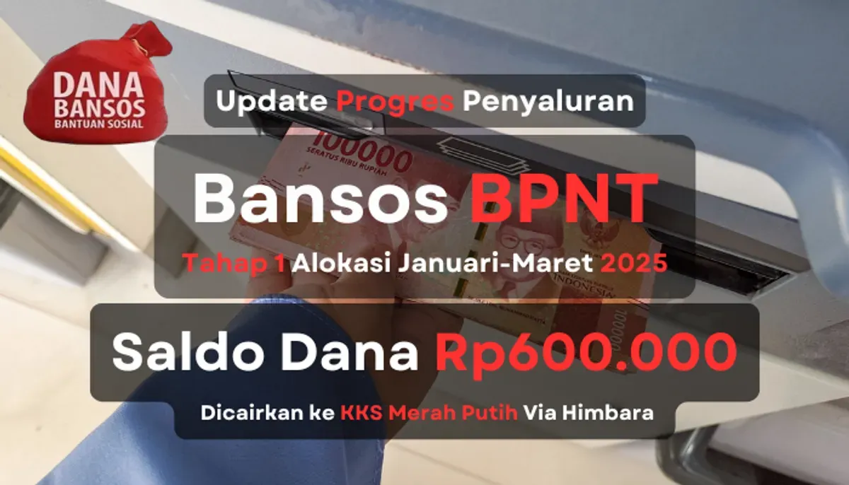 Informasi pencairan saldo dana bansos BPNT tahap 1 2025 yang akan disalurkan secara menyeluruh ke masing-masing KPM. (Sumber: Poskota/Aldi Harlanda Irawan)