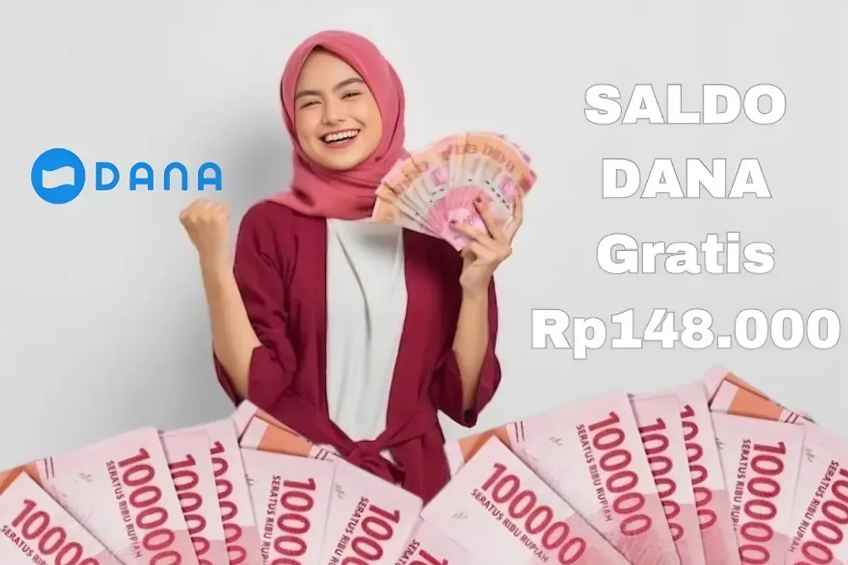 Cara tarik saldo DANA Gratis Rp148.000 dari aplikasi penghasil uang. (Sumber: Poskota/Syania Nurul Lita Baikuni)