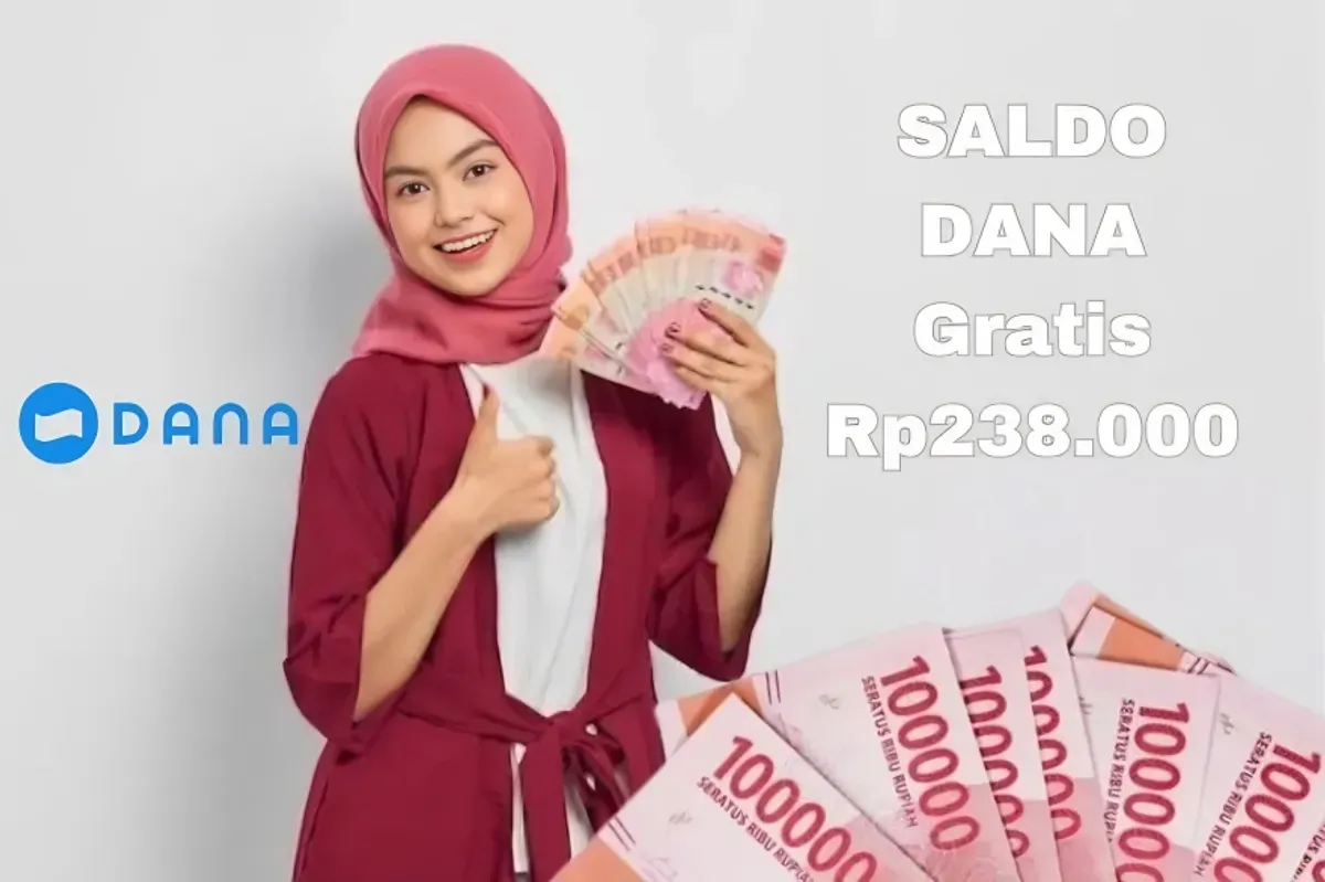 Cara mendapatkan saldo DANA Gratis Rp238.000 di tanggal tua langsung masuk dompet elektronik. (Sumber: Poskota/Syania Nurul Lita Baikuni)