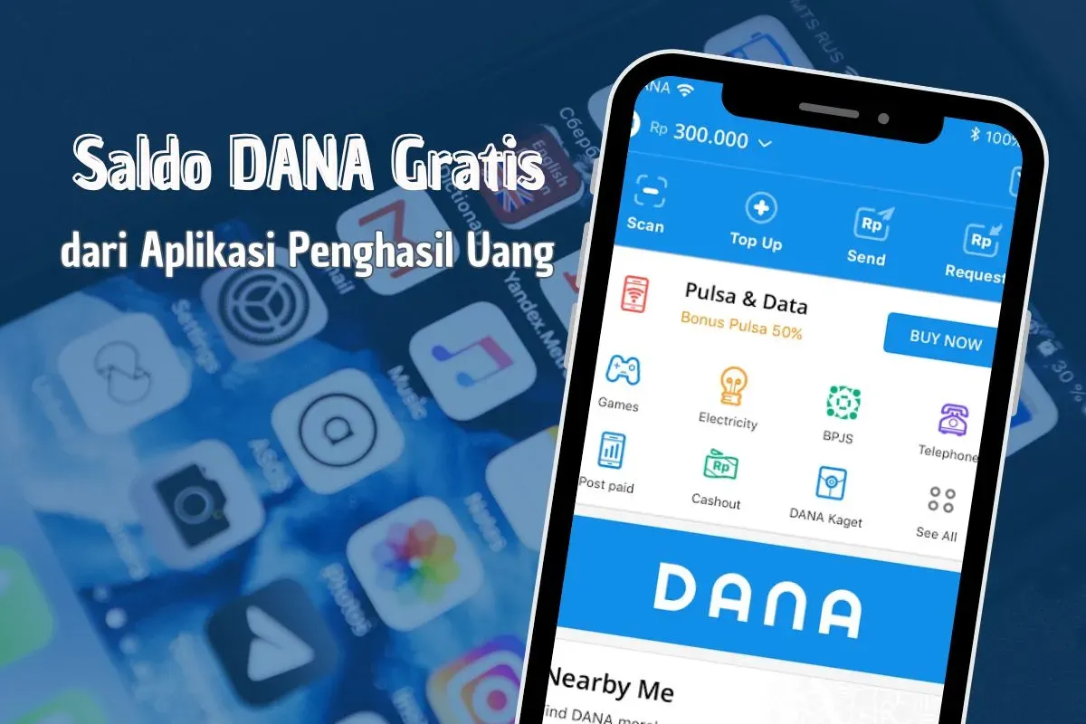 Saldo DANA gratis dari aplikasi penghasil uang. (Sumber: Poskota/edited by Syifa Luthfiyah)