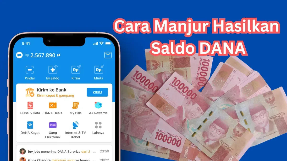 Cara menghasilkan saldo DANA gratis. (Sumber: Canva)