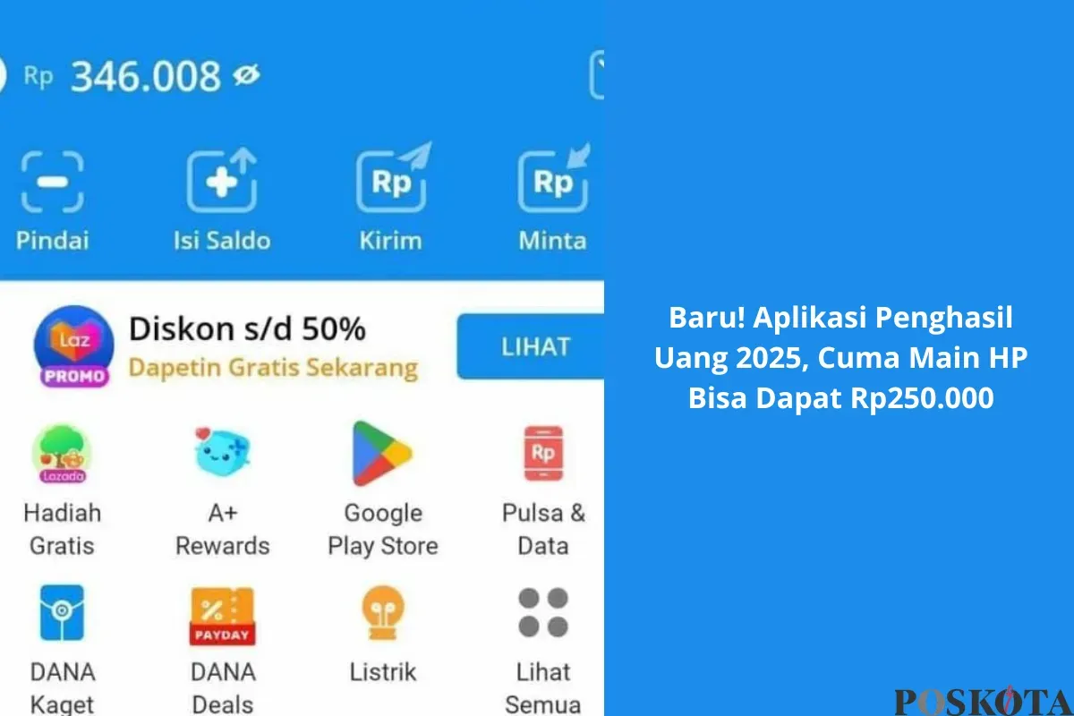 Buktikan sendiri! Begini cara kerja aplikasi penghasil uang terbaru 2025. (Sumber: Poskota/Yusuf Sidiq)