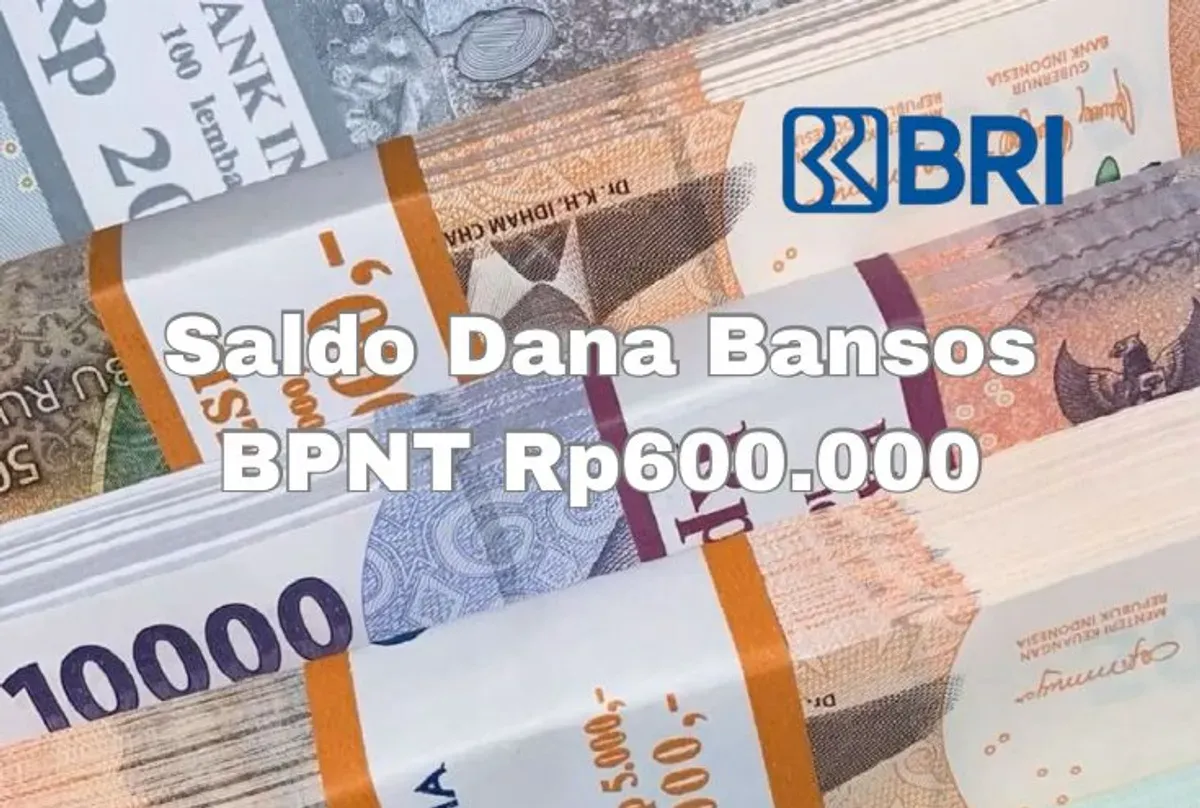 Saldo dana bansos Rp600.000 berhasil masuk rekening BRI KPM ini dari BPNT tahap satu 2025. (Sumber: Poskota/Syania Nurul Lita Baikuni)