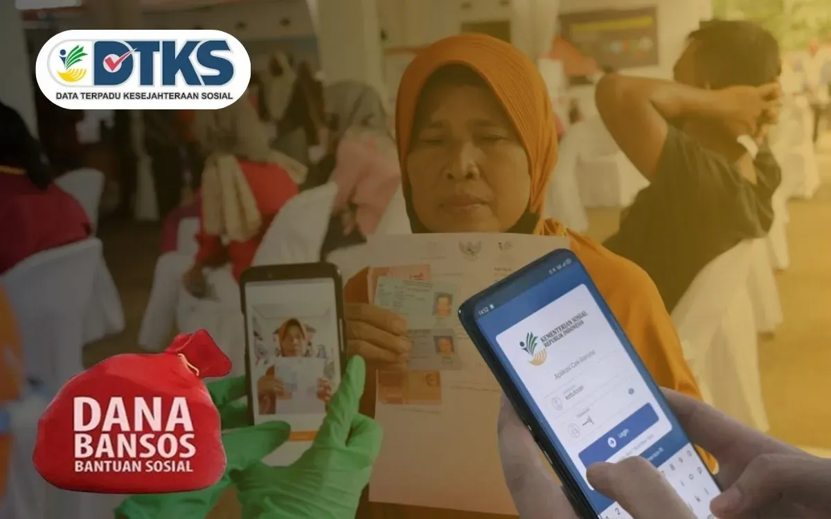 Cek apakah NIK e-KTP atas nama Anda penerima saldo dana bansos PKH Maret 2025 lewat link resmi Cek Bansos Kemensos. (Sumber: Poskota/Faiz)