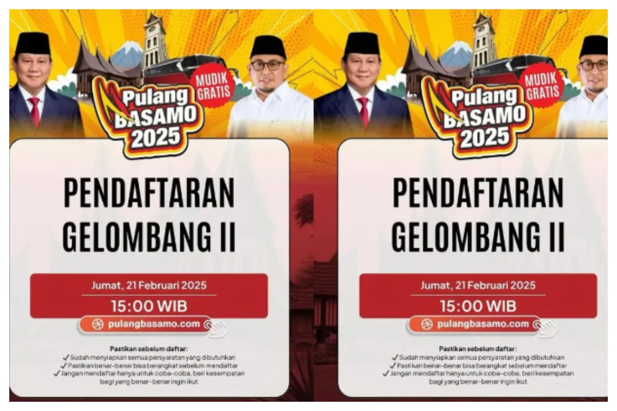 bagi warga Sumatera Barat, ada program mudik gratis Pulang Basamo 2025 (Sumber: Instagram @pulangbasamonasional)