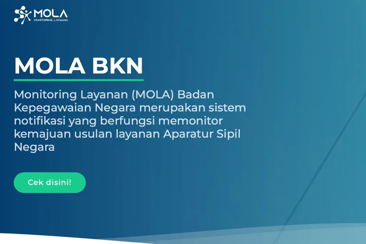 Tangkapan layar sistem Mola BKN. (Sumber: Mola BKN)