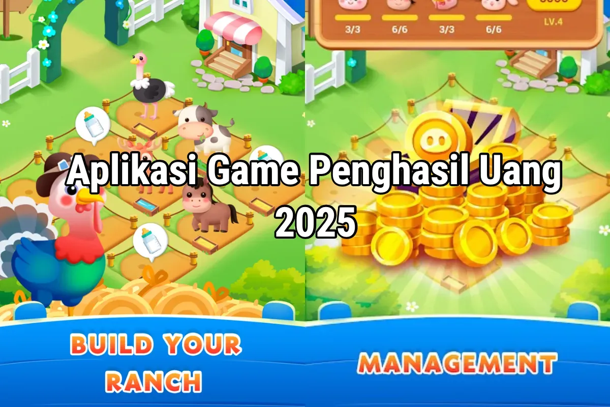 Ilustrasi aplikasi game penghasil uang yang menawarkan saldo DANA gratis pada penggunanya. (Sumber: Poskota/Dzikri.)