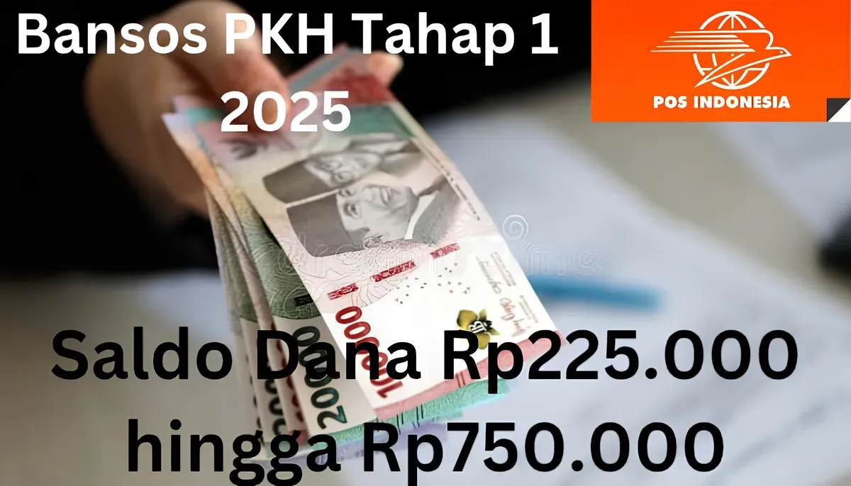 Saldo dana Rp225.000 hingga Rp750.000 dari bansos PKH tahap 1 2025 mulai didistribusikan oleh pemerintah via Pos Indonesia. (Sumber: Poskota/Gabriel Omar Batistuta)