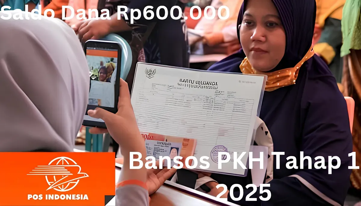 Saldo dana Rp750.000 dari bansos PKH tahap 1 2025 bisa diambil dengan menyiapkan NIK KTP dan KK via Kantor Pos. (Sumber: Poskota/Gabriel Omar Batistuta)