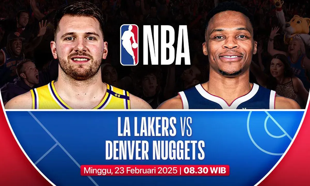 Link live streaming LA Lakers vs Denver Nuggets. (Sumber: Vidio)