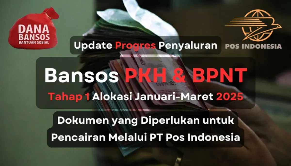 Update proses penyaluran dana bansos PKH dan BPNT tahap 1 2025 melalui PT Pos Indonesia. (Sumber: Poskota/Aldi Harlanda Irawan)