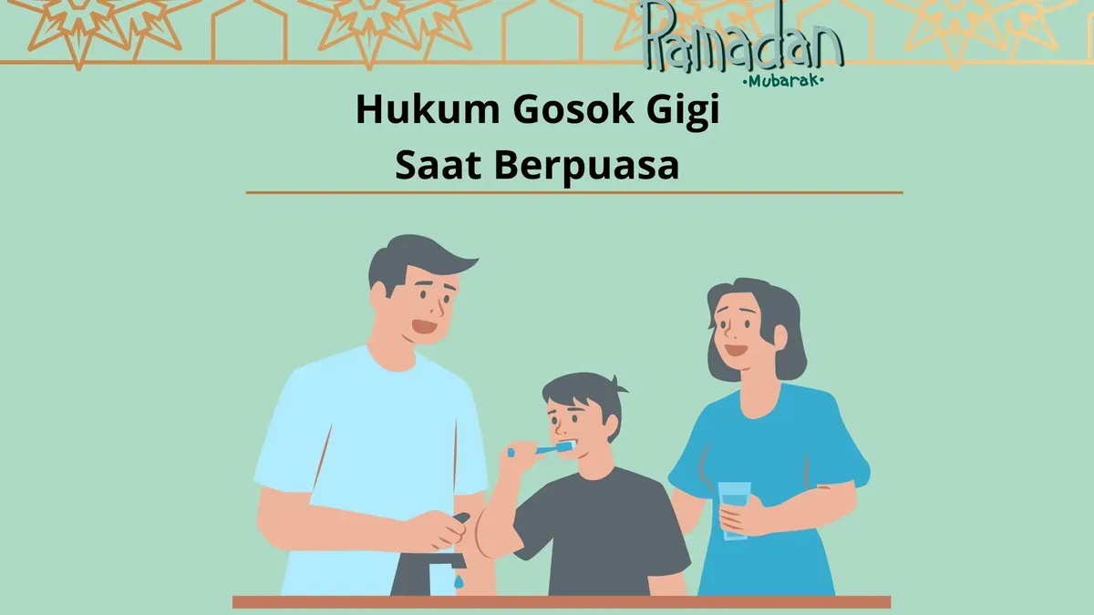 Penjelasan mengenai hukum bersiwak atau gosok gigi saat berpuasa di bulan Ramadhan. (Canva)