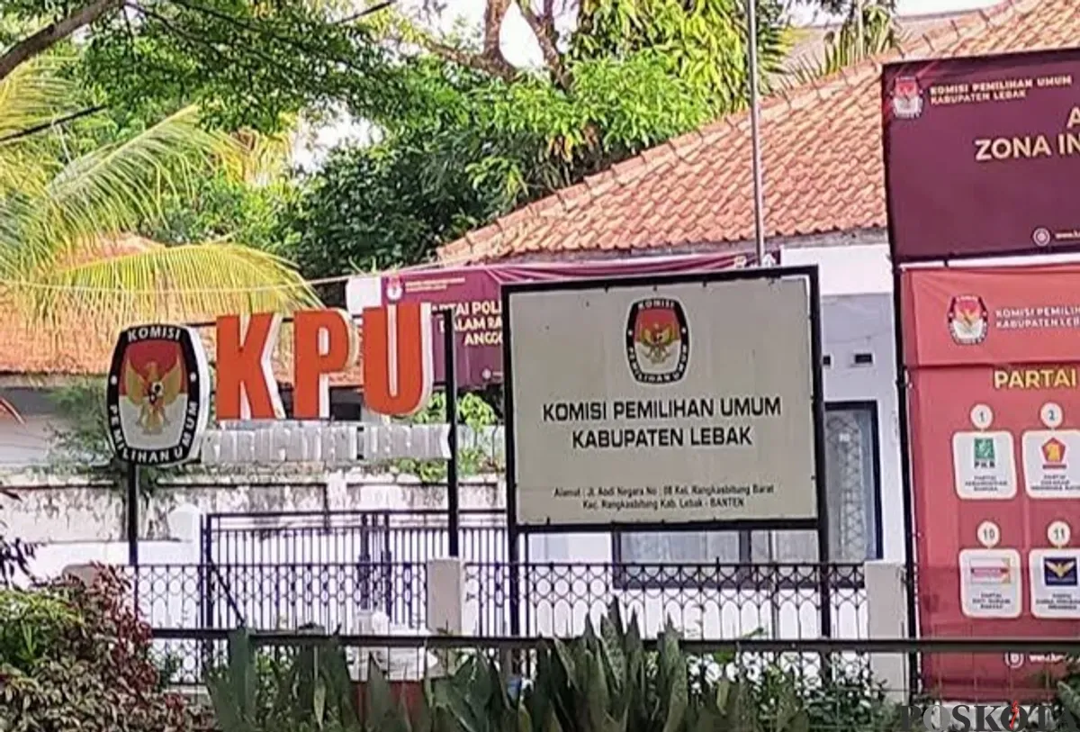 Kantor KPU Kabupaten Lebak. (Sumber: Poskota/Samsul Fatoni)