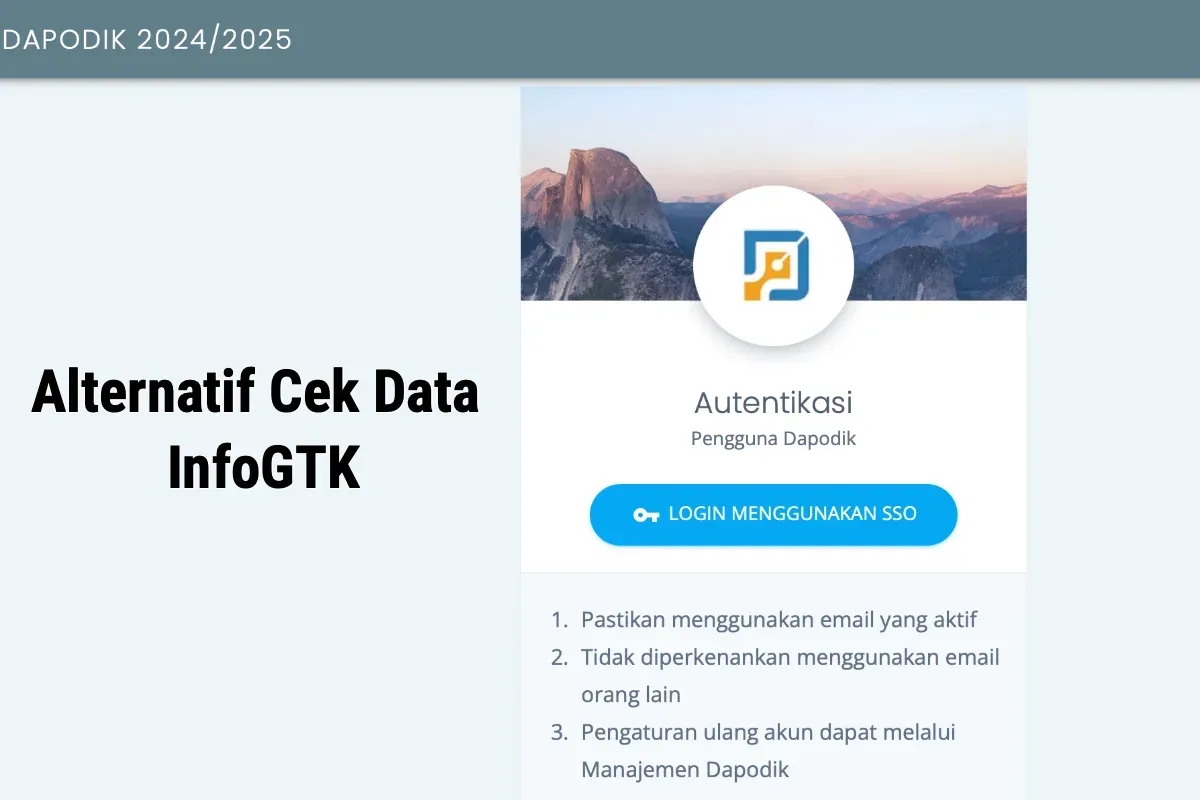 Ilustrasi cara alternatif akses Info GTK dan cek data guru agar tetap dapat tunjangan. (Sumber: Poskota/Dzikri)