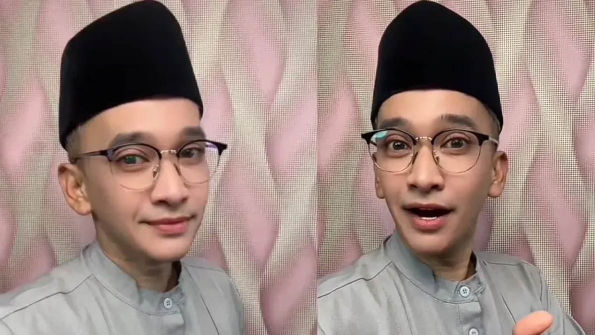 Ruben Onsu tampil mengenakan baju koko dan peci, menimbulkan spekulasi netizen jika ia telah menjadi mualaf. (Sumber: TikTok/@rubenonsuofficial)