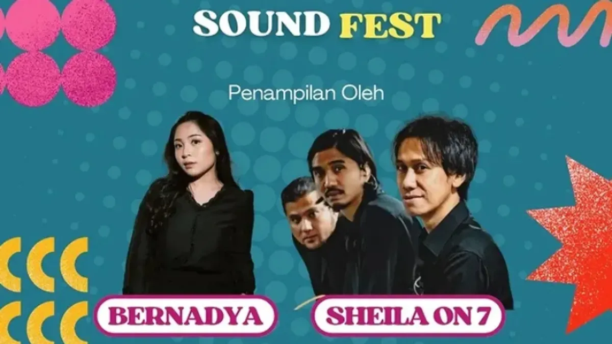 Hoax! Tidak ada konser Sheila on 7 dan Bernadya di Bandung pada 12 April 2025. (Sumber: Instagram/@sound_fest.id)