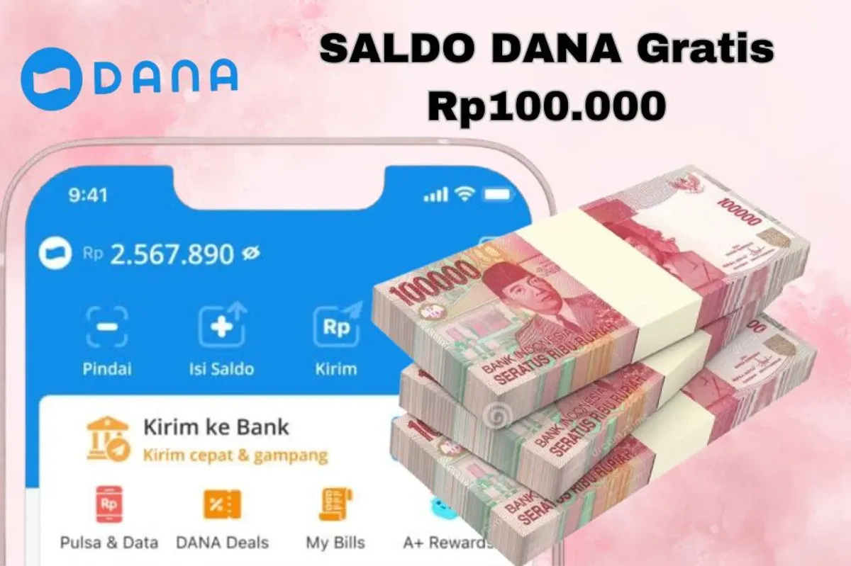 Tips mudah hasilkan saldo DANA Gratis Rp100.000. (Sumber: Poskota/Syania Nurul Lita Baikuni)