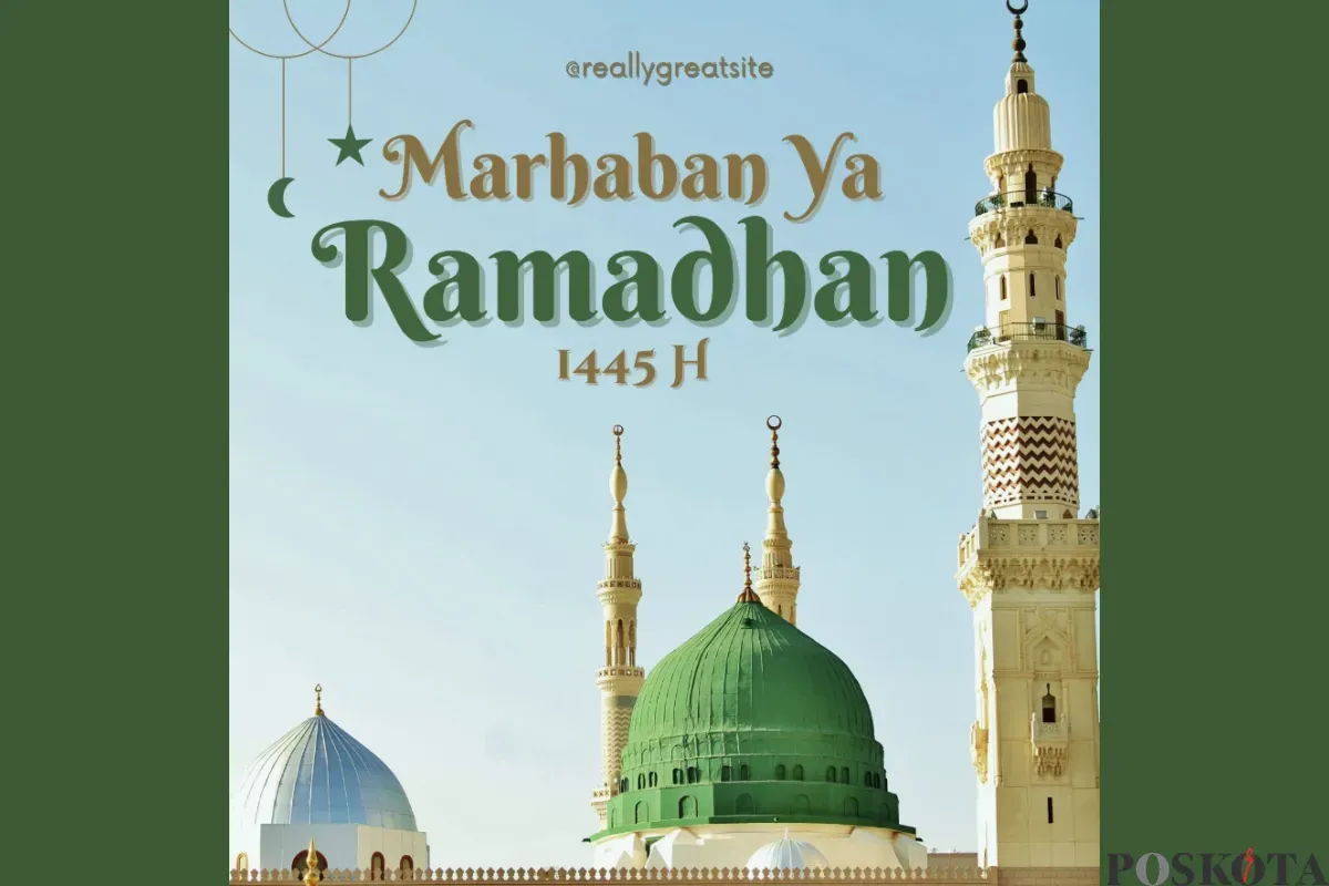 Marhaban Ya Ramadhan 2025! Sambut bulan suci dengan poster kreatif dan penuh makna. Yuk, bagikan semangat kebaikan! (Sumber: Poskota/Yusuf Sidiq)