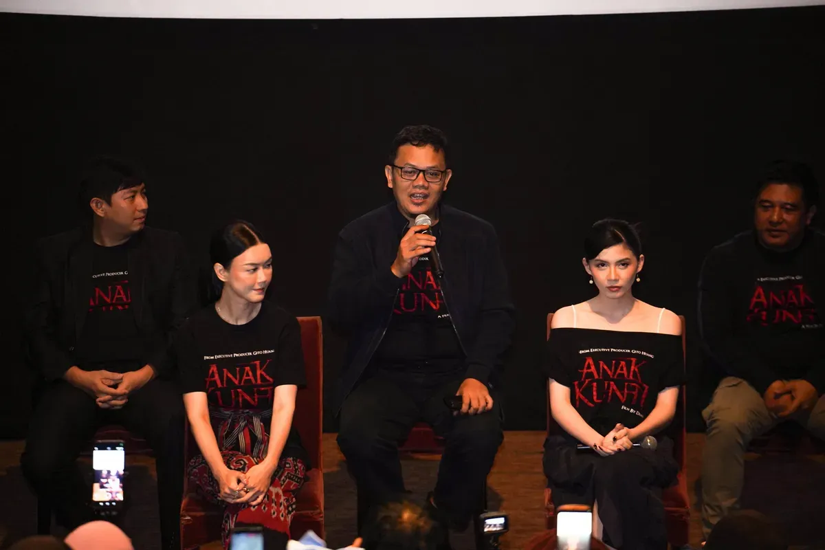 VP Digital Lifestyle Nuon Wahyudi pada press screening film Anak Kunti. (Sumber: Dok. Telkom)