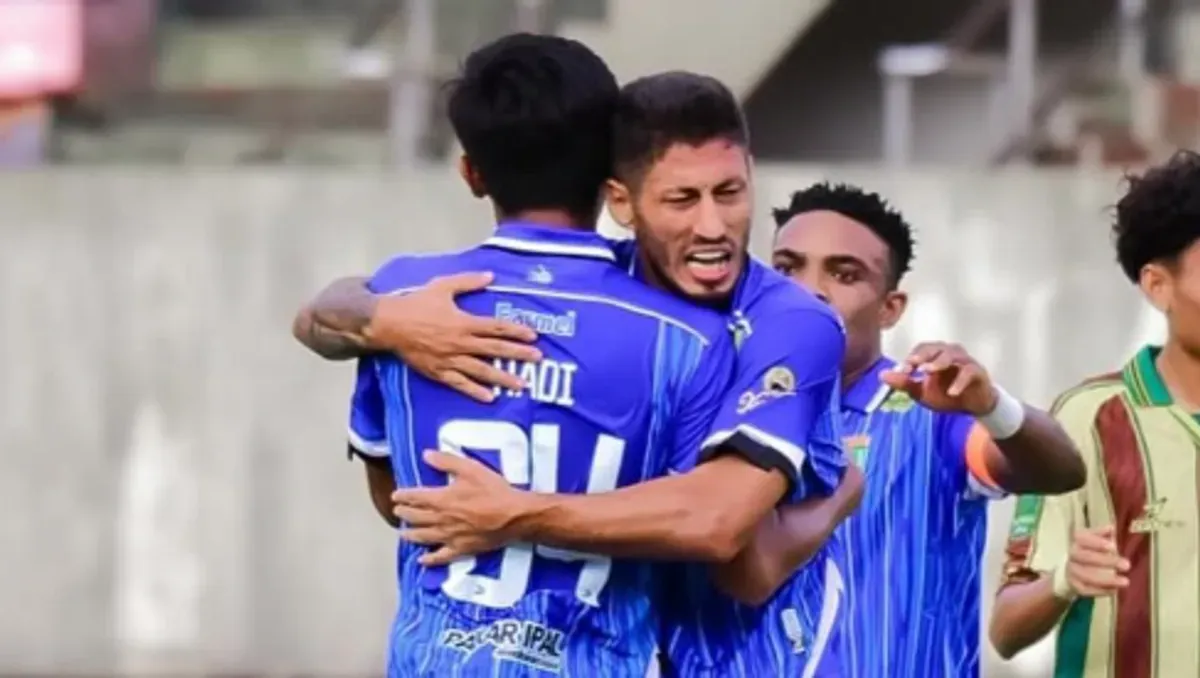 Pesta gol Persibo ke gawang Persewar pada laga terakhir Grup J babak play off degradasi Liga 2. (Sumber: Instagram/@nusaliga)