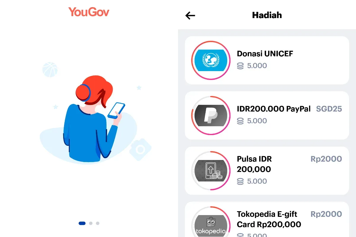 Ilustrasi aplikasi penghasil uang yang menghasilkan saldo DANA gratis. (Sumber: YouGov)