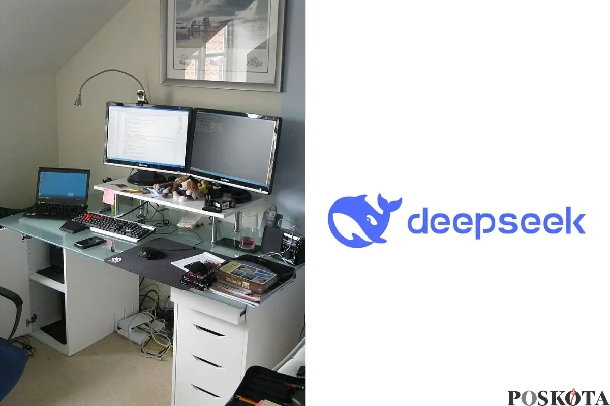 Cara memanfaatkan AI DeepSeek untuk mendapatkan uang dari internet. (Sumber: Poskota/Arip Apandi)