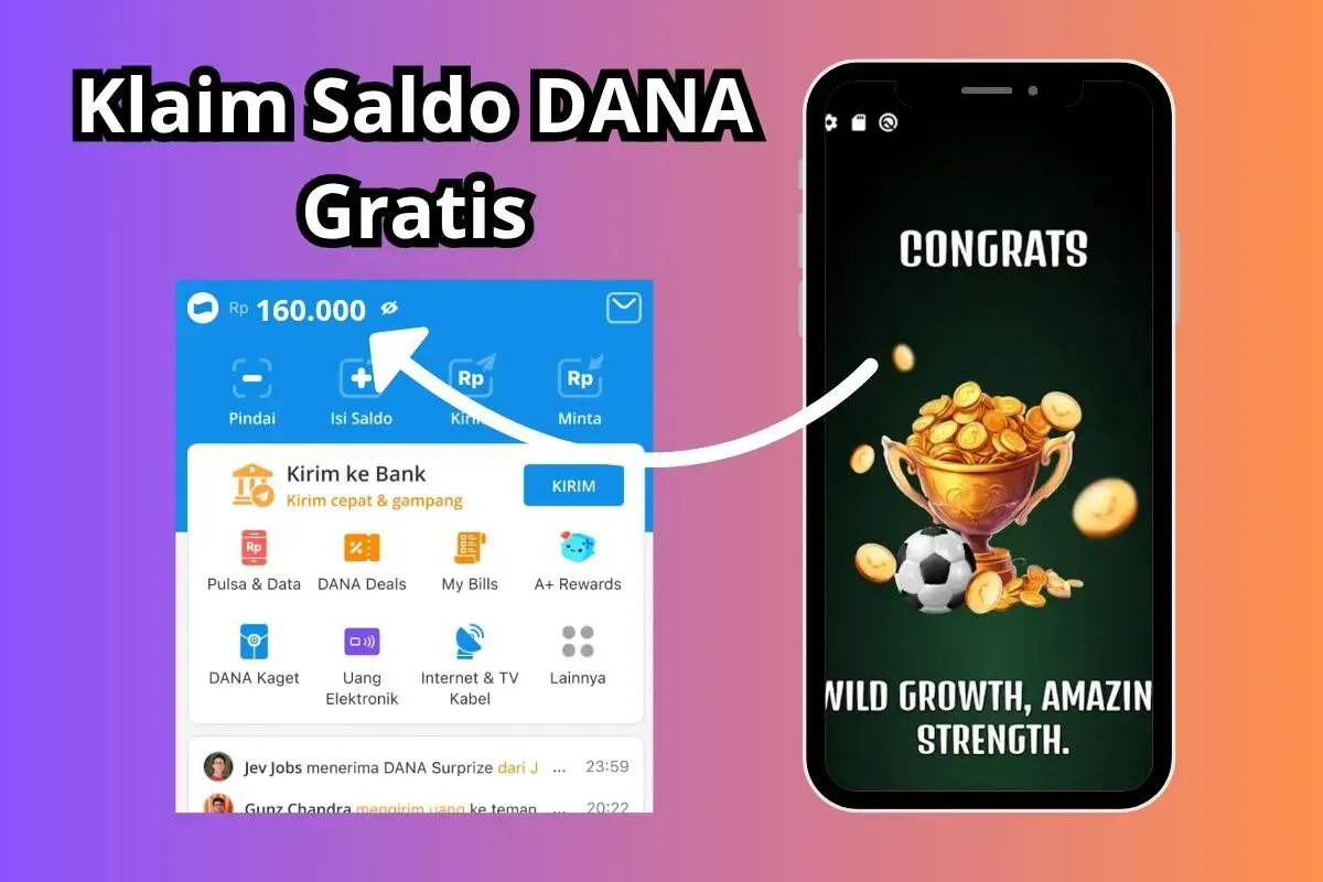 Klaim saldo DANA gratis Rp160.000 hari ini Rabu, 26 Februari 2025. (Sumber: Poskota/Audie Salsabila)