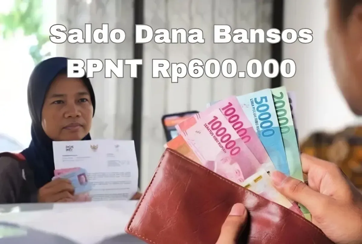 Saldo dana bansos BPNT tahap satu 2025 Rp600.000 berhasil cair melalui kantor pos kawasan Cilacap. (Sumber: Poskota/Syania Nurul Lita Baikuni)