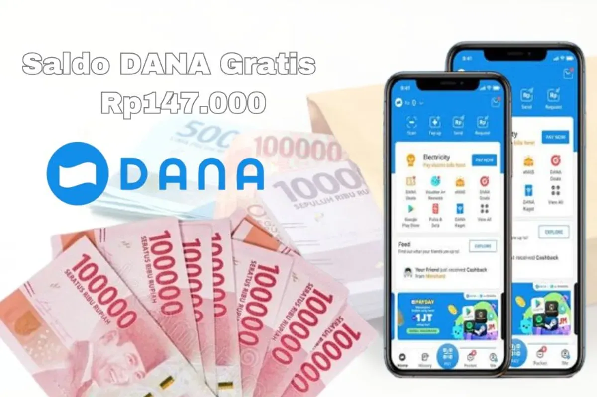 Cara klaim saldo DANA Gratis Rp147.000 dari aplikasi penghasil uang EarnBay. (Sumber: Poskota/Syania Nurul Lita Baikuni)