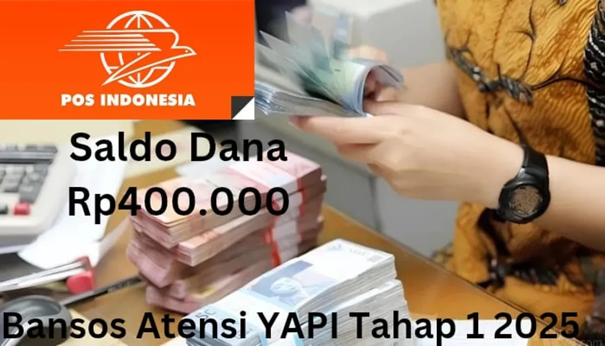 Saldo dana Rp400.000 dari bansos Atensi YAPI tahap 1 2025 telah cair melalui Kantor Pos. (Sumber: Poskota/Gabriel Omar Batistuta)