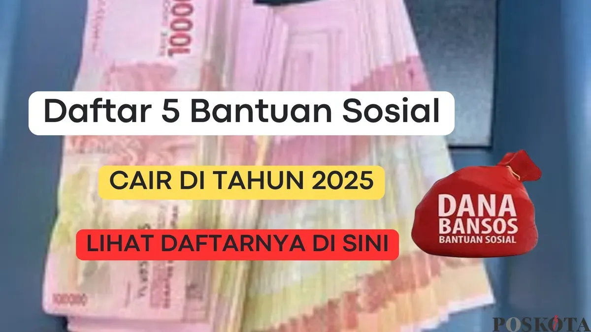 Daftar lima bantuan sosial yang segera cair di tahun 2025 (Sumber: Poskota/Herdyan Anugrah Triguna)