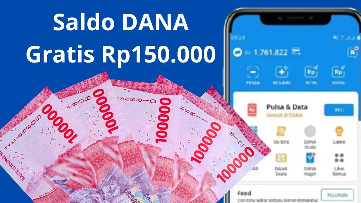 Buruan ambil saldo DANA Gratis Rp150.000 sekarang masuk dompet elektronik. (Foto: Syania Nurul Lita Baikuni)