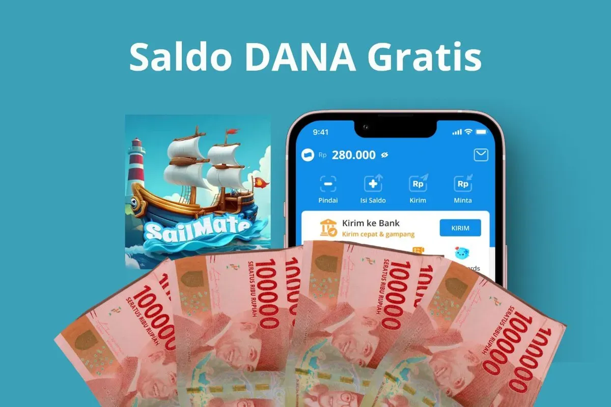 Dapat saldo gratis dari Sail Mate, dapatkan di Google Play Store. (Foto: Poskota/Audie Salsabila)