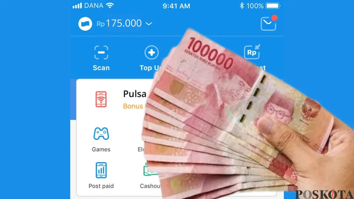 Klaim Saldo DANA dari aplikasi penghasil uang berikut ini. (Foto: Poskota/Rivera Jesica Souisa)
