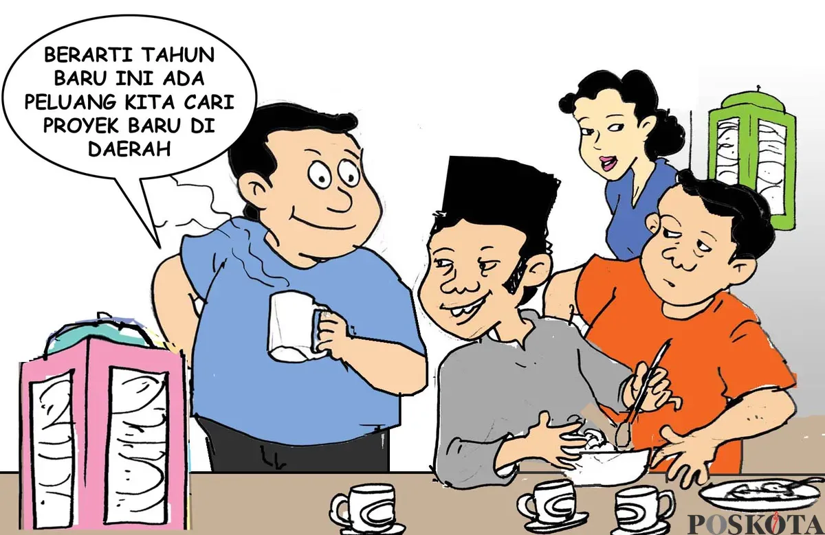 Obrolan Warteg: Cari Proyek Baru. (Poskota/ Yudhi Himawan)