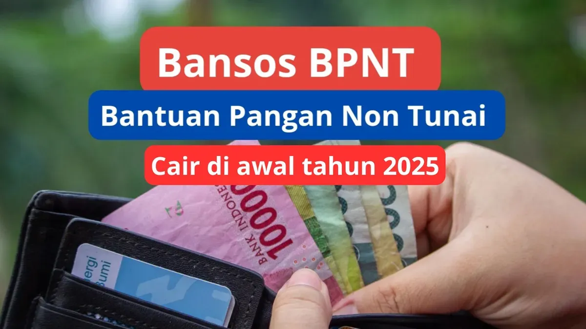 Pencairan Bansos BPNT di awal tahun 2025 kepada para KPM terdata di Data. (Canva)