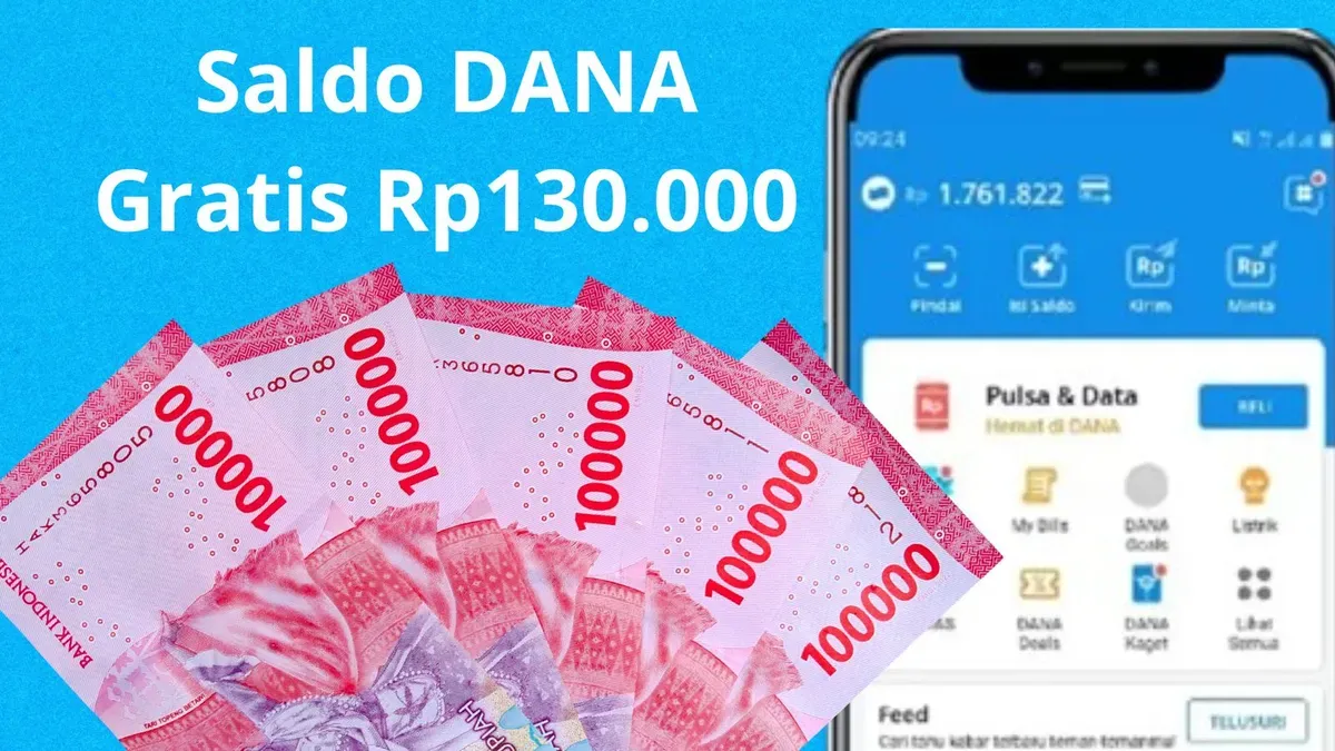 Cara klaim saldo DANA gratis Rp130.000 langsung masuk dompet elektronik. (Foto: Syania Nurul Lita Baikuni)