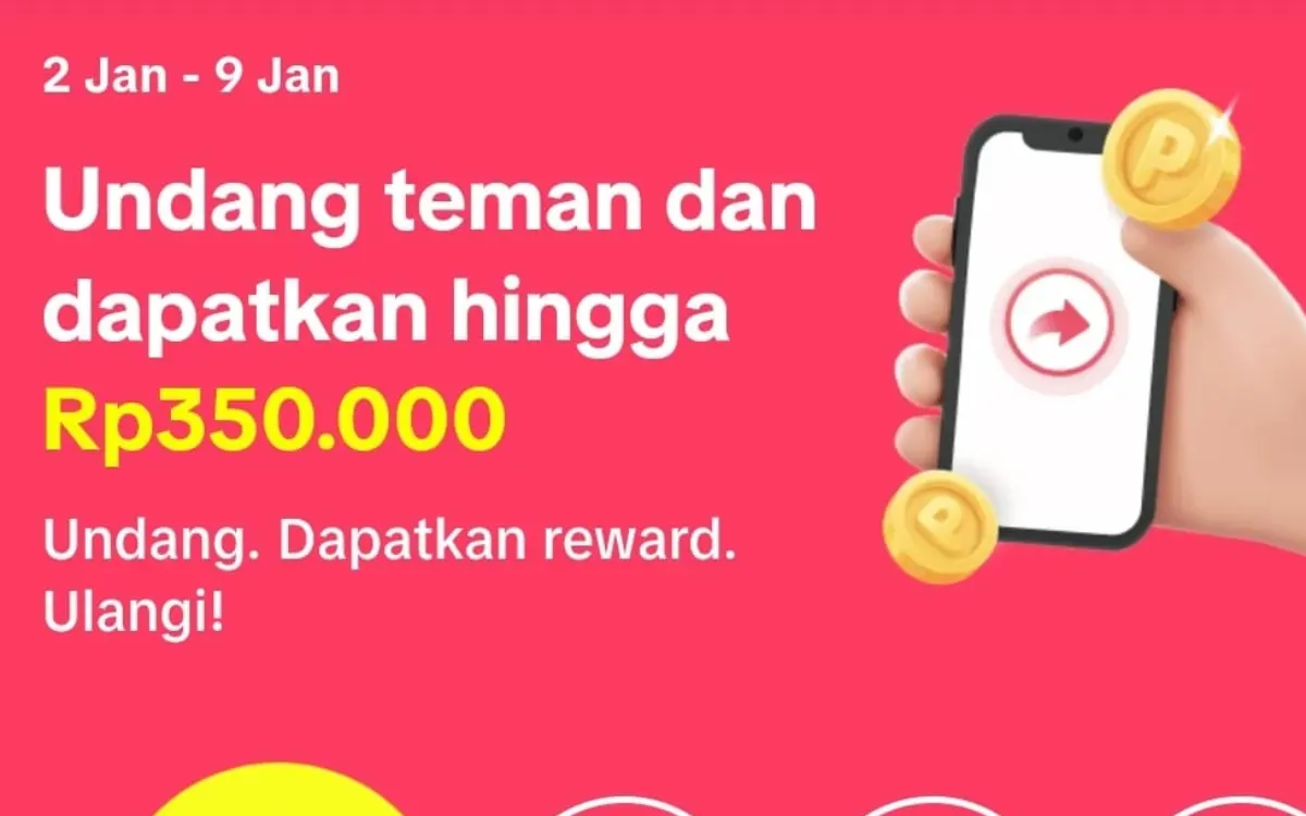 Ilustrasi mendapatkan saldo dana gratis dari TikTok Bonus. (Sumber: TikTok)