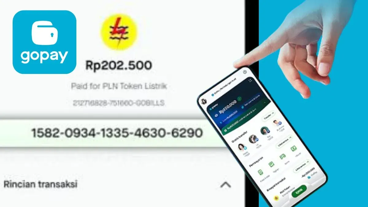 cara beli token listrik lewat gopay. (Foto: Faiz)