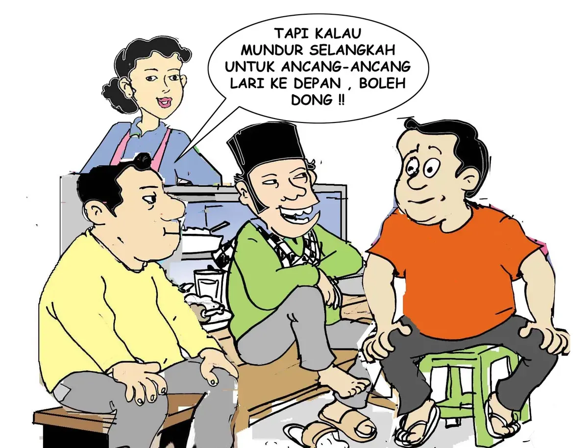 Ilustrasi Obrolan Warteg. (Sumber: Poskota/Yudhi Himawan)