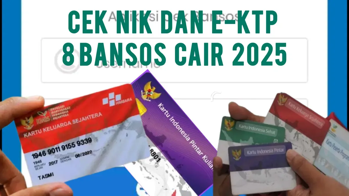 Cek NIK e-KTP Ada 8 Bansos Cair Mulai Dari BPNT PKH PIP Hingga Makan Siang Gratis (Poskota/Resi Siti Jubaedah)