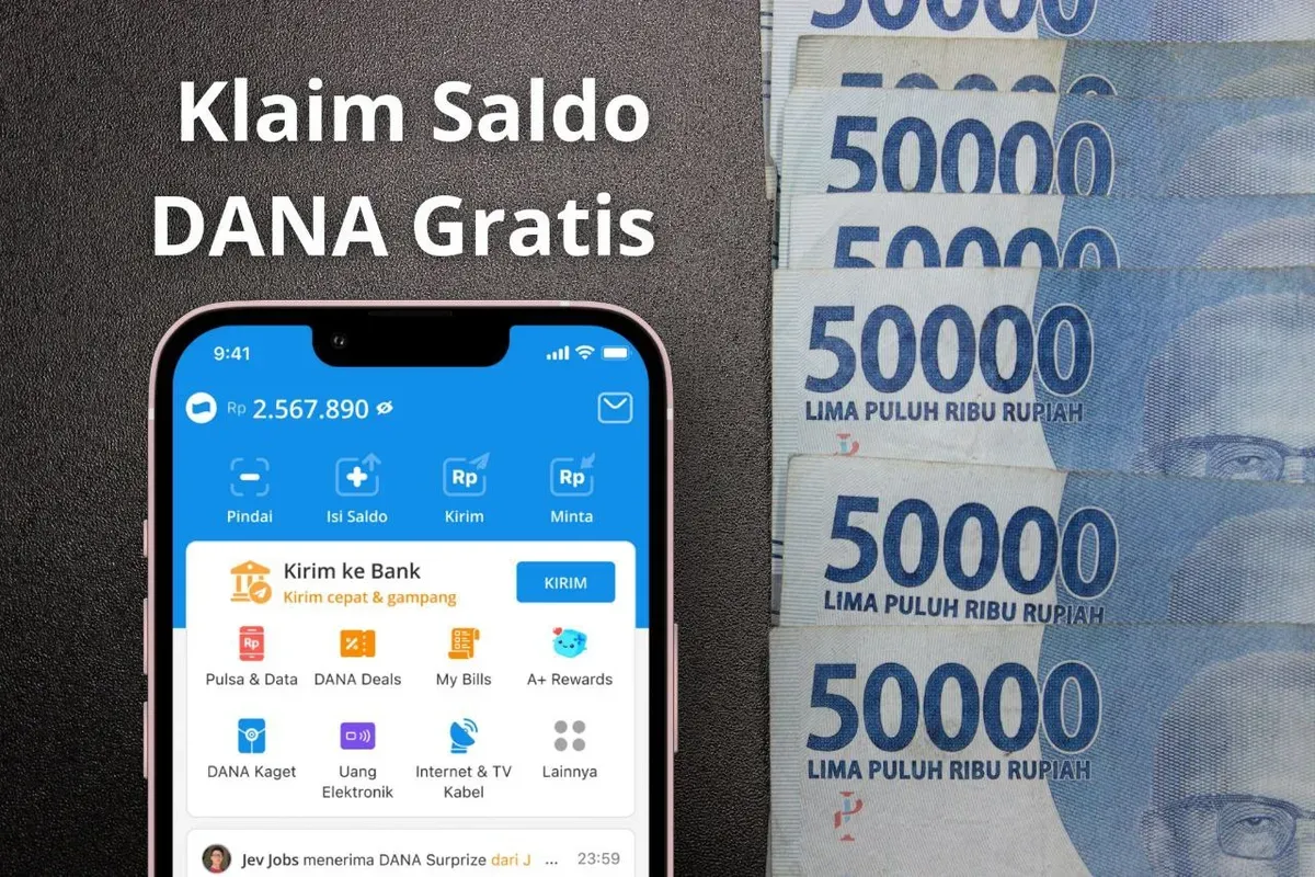 Aplikasi yang dapat menghasilkan uang atau saldo DANA gratis hingga Rp200.000. (Sumber: Poskota/Audie Salsabila)