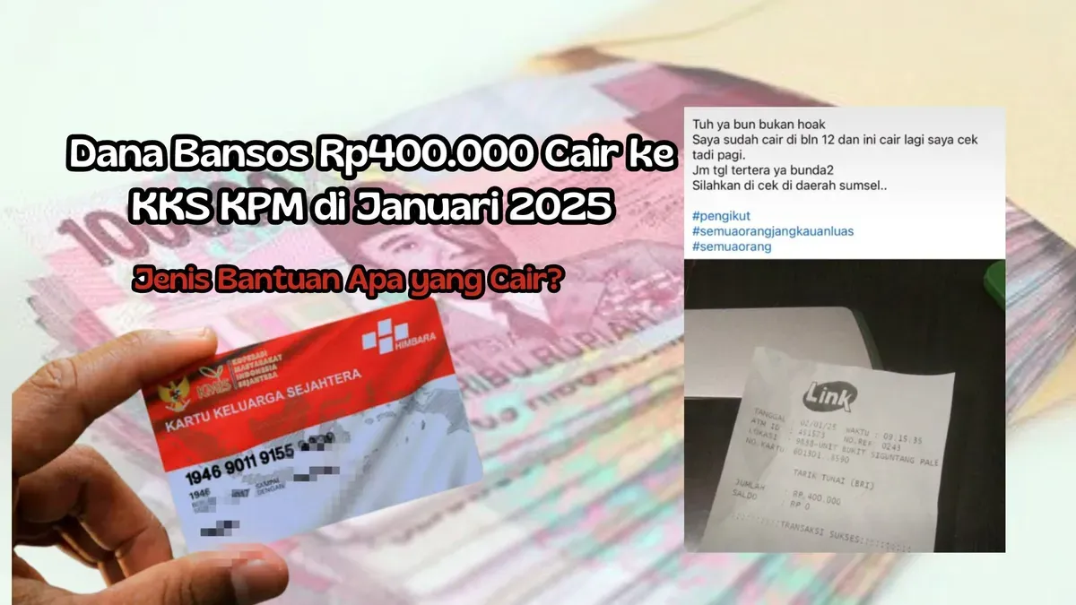 Saldo dana bansos PKH masuk ke KKS Bank BRI di Januari, ternyata ini jenis bantuan yang cair. (Sumber: Poskota/Syifa Luthfiyah)