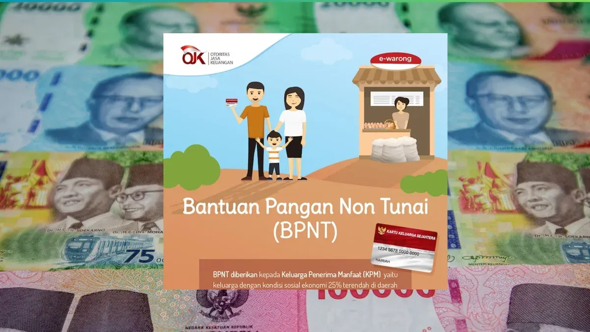 Bansos BPNT cair di bulan Januari 2025 kepada para KPM yang sudah terdata di DTKS. (Canva)