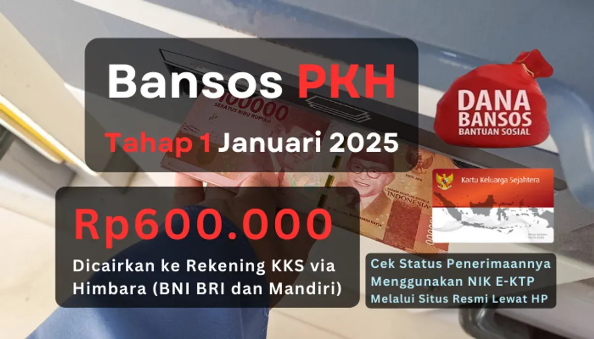 Informasi terbaru penyaluran bansos PKH tahap 1 2025 dengan nominal Rp600.000 yang akan segera dicairkan ke masing-masing KPM. (Sumber: Poskota/Aldi Harlanda Irawan)