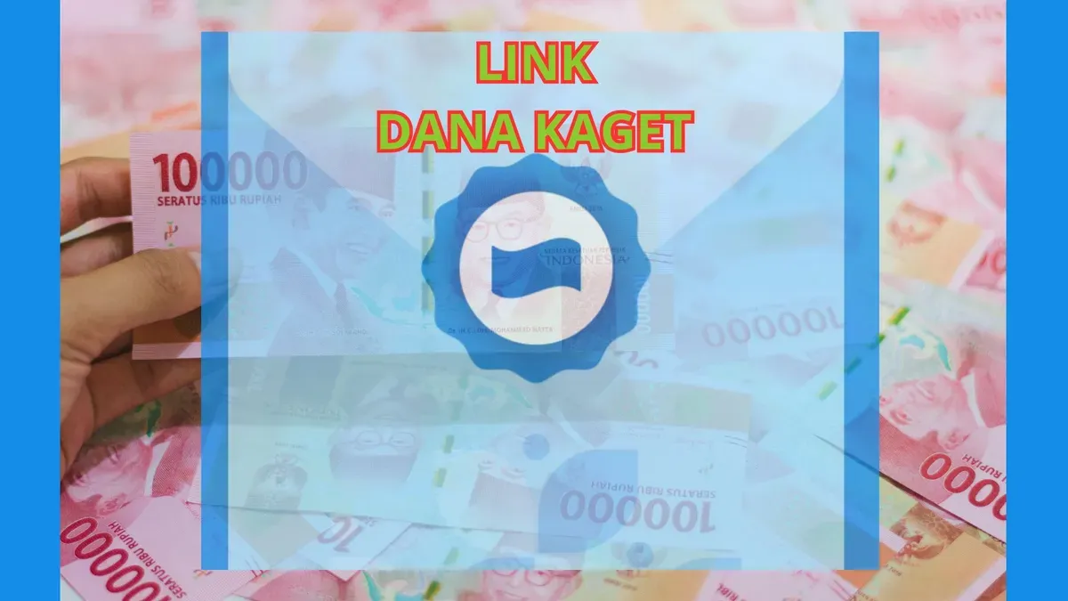 Klaim saldo dana gratis dengan fitur link dana kaget. (Canva)