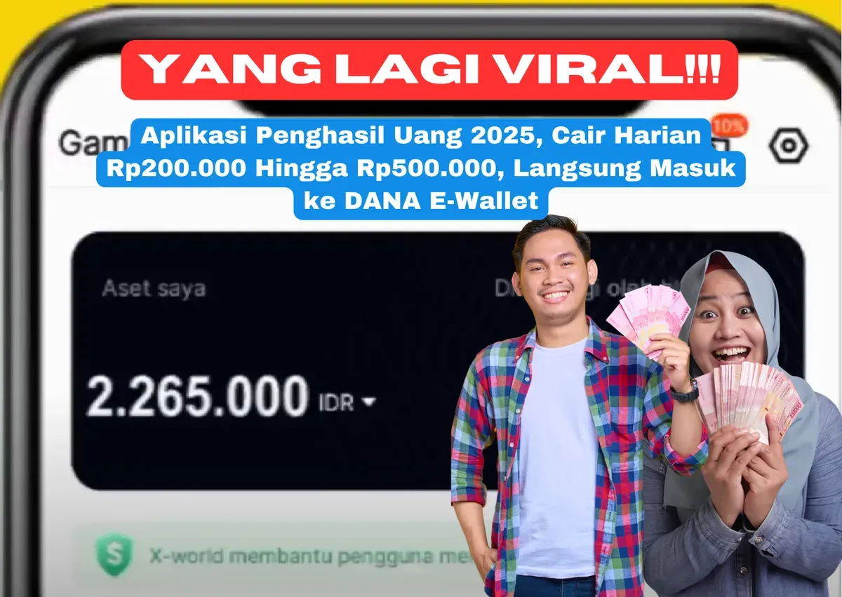 Aplikasi penghasil uang Rp200.000 hingga Rp500.000 di tahun 2025 ini menjadi solusi praktis. (Sumber: Poskota/Yusuf Sidiq)